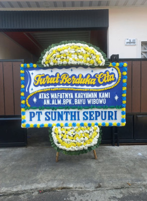 Papan Bunga Duka di Klampis